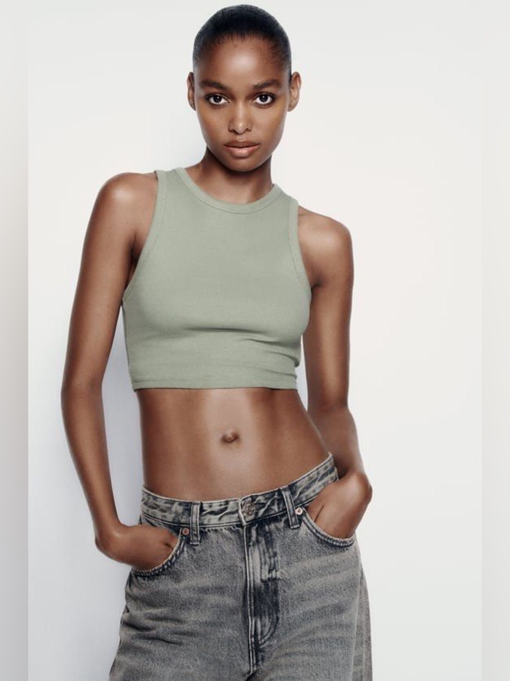 Zara ribbed tank top